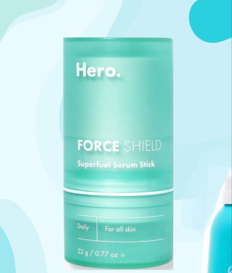 Force Shield Superfuel Serum Stick from Hero Cosmetics - Ultra-restorative, Travel-ready Gel Stick to Hydrate and Boost Skin’s Microbiome - Non-irritating and No Pore-clogging Silicones (1 Count) Force Shield, Serum Stick, Cleansing Balm, Beauty And Personal Care, The Balm, Serum, Force, Acne, Personal Care