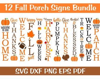 Fall porch sign svg | Etsy Thanksgiving Porch, Halloween Porch Sign, Porch Sign Svg, Wood Signs Sayings, Front Porch Signs, Porch Welcome Sign, Halloween Front Porch, Pumpkin Sign, Halloween Porch