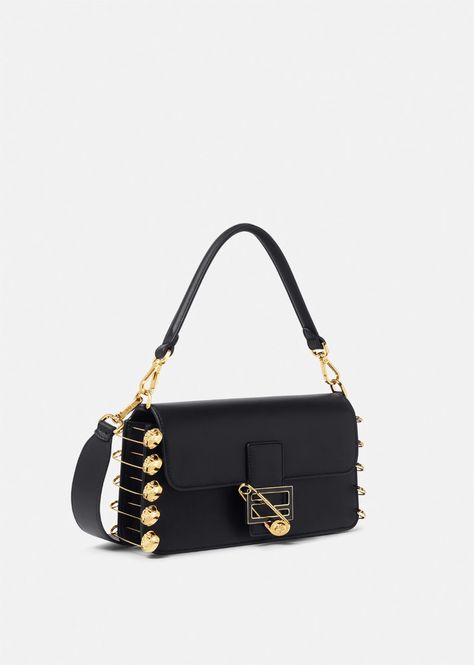 Versace Fendace Baguette Shoulder Bag for Women | US Online Store Versace Bag, Cute Mini Backpacks, Versace Collection, Donatella Versace, Versace Bags, Fendi Baguette, Essential Bag, Moda Vintage, Designer Shoulder Bags