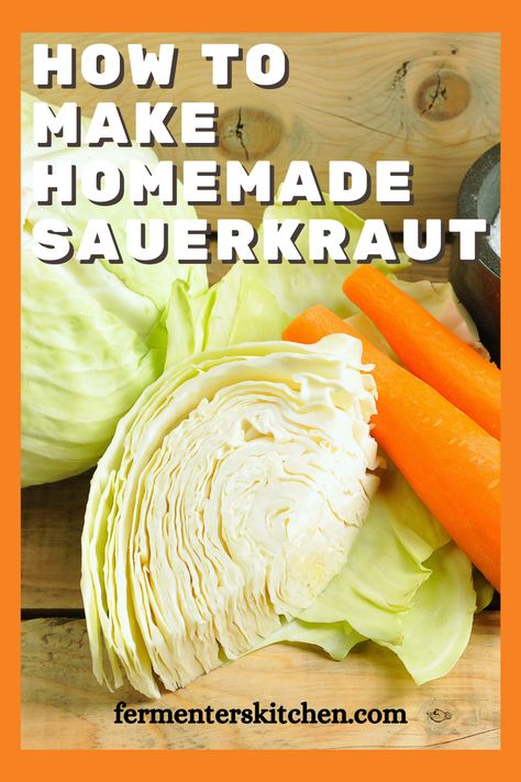 Sourcraught Recipe, Saurkraut Recipes Quick, Saurkraut Recipes Canned, Sourcrout Recipes How To Make, Homemade Sauerkraut Recipes Easy, German Sauerkraut Recipes Homemade, Sourkrout Recipe How To Make, Sour Kraut Recipe, Homemade Sourkraut Recipe