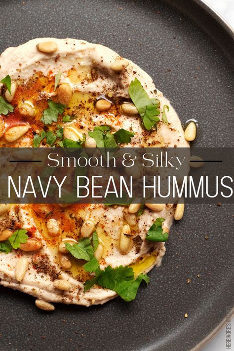 Navy Bean Hummus, Navy Bean Hummus Recipe, Navy Bean Soup Vegetarian, Dry Navy Bean Recipes, Dried Navy Bean Recipes, Canned Navy Bean Recipes, Vegan Navy Bean Recipes, White Navy Bean Recipes, Navy Bean Dip