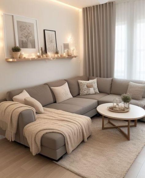 Apartment Decorating Living, Apartment Living Room Design, Dream Apartment Decor, Deco Salon, Neutral Living Room, Home Design Living Room, Apartment Decor Inspiration, Decor Home Living Room, Future Apartment