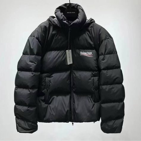 New Balenciaga down puffer jacket. NWT Balenciaga Jacket Mens, Balenciaga Puffer Jacket, Balenciaga Jacket, Down Puffer Jacket, Be Amazing, Puffer Jacket, A Box, Streetwear Fashion, Balenciaga