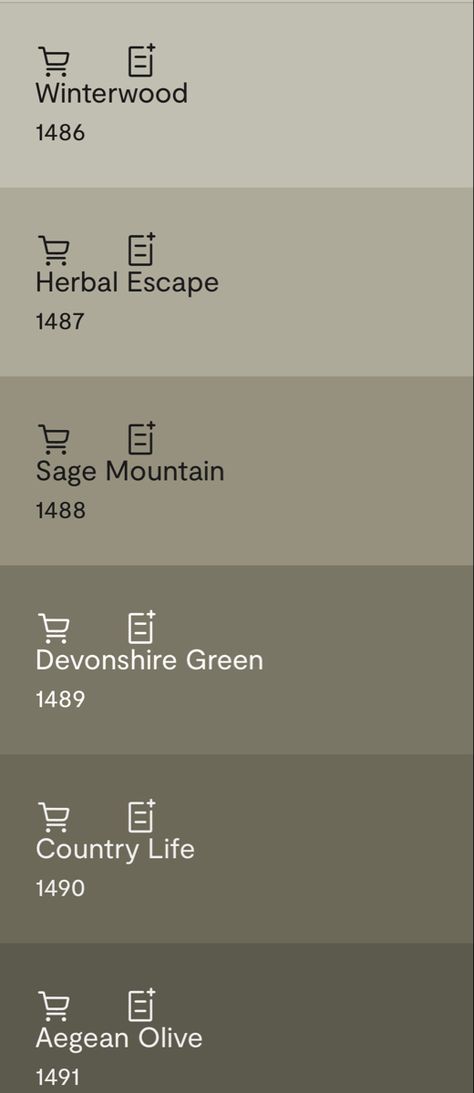 A neutral paint palette with a touch of green #benjaminmoore #greenpaint #neutral #neutralpaintcolors Bathroom Olive Green, Neutral Bathroom Paint, Neutral Paint Palette, Green Interior Paint, Taupe Paint Colors, Green Wall Color, Taupe Paint, Neutral Bathroom, Renovation Inspiration