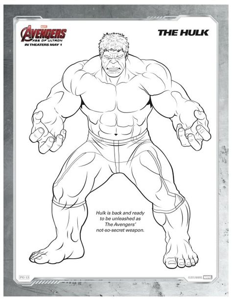 Click HERE to download the free printable coloring sheet. Hulk is back and ready to be unleashed as as The Avenger’s not so secret weapon! You might also like:Free Printable Marvel Avengers Unite Coloring PageMarvel Avengers Iron Legion Coloring PageMarvels Avengers Quicksilver Printable Coloring PageFree Marvel Avengers Ultron Coloring Page Hulk Coloring Pages, Avengers Coloring Pages, Avengers Coloring, Superhero Coloring Pages, Spiderman Coloring, Marvel Coloring, Superhero Coloring, Hulk Avengers, The Hulk