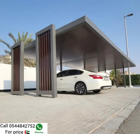 Car Parking Shade Design, Parking Shade Design, Garage Architecture, Car Parking Design, Car Parking Shade, Car Porch Design, Steel Projects, Steel Carports, Car Shed