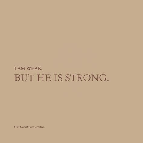 I need not fear or stress over my weaknesses because when I am weak He is strong and will uphold me and sustain me. I can stand on that truth today 🩵😇 When I Am Weak He Is Strong, Im Weak, I Am Strong, May 27, Bible Verse, Sustainability, Bible Verses, I Can, Bible