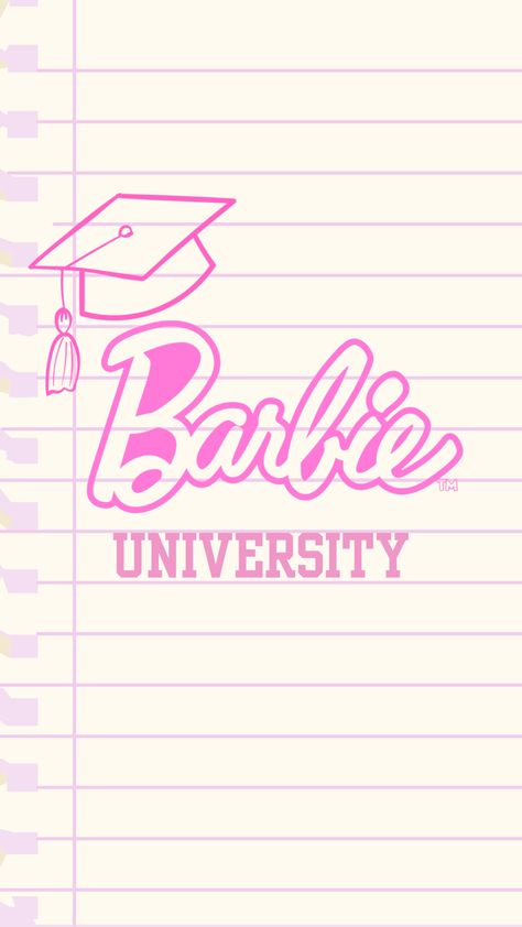 #barbie #notebook #aesthetictumblr #aestheticwallpaper #design #pink Burn Book Wallpaper Aesthetic, Pink University Aesthetic, Barbie Desktop Wallpaper, Barbie Icons Aesthetic, Barbie Notebook, Barbie Wallpaper Iphone, Pink Aesthetic Barbie, Barbie Background, Barbie Wallpaper