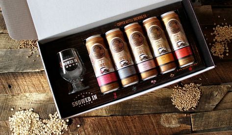 Beer Packaging Design, Beer Kit, Beer Box, Beer Photography, Beer Gift, Snowed In, Copper Kettle, Holiday Gift Box, Sample Box