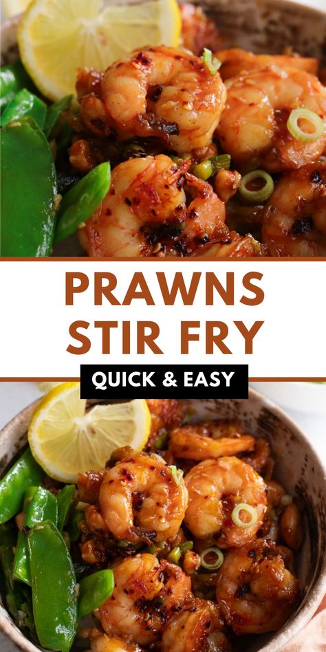 Whip up a quick and delicious meal with Prawns Stir Fry—ready in just 8 minutes! Perfect for busy weeknights when you need dinner on the table fast. Asian Prawns Recipe, It Doesnt Get Easier, Stir Fry Shrimp, Fry Shrimp, Shrimp And Veggies, Prawn Stir Fry, Stir Fry Shrimp Recipes, Prawns Fry, Prawn Dishes