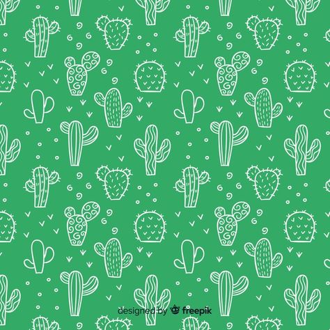 Cactus pattern Free Vector Cactus Fashion, Art Fair Display, Cactus Backgrounds, Cactus Vector, Pink And White Background, Cactus Wedding, Phone Wallpaper Boho, Cactus Types, Cactus Pattern