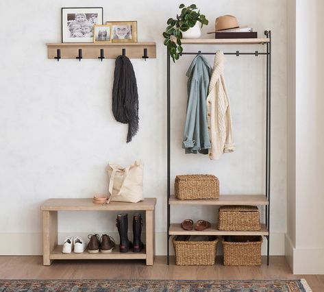 Organized Entryway, Functional Entryway, Foyer Furniture, Condo Living Room, Outdoor Cushion Covers, Entryway Storage, Closet Accessories, Condo Living, Shoe Bench