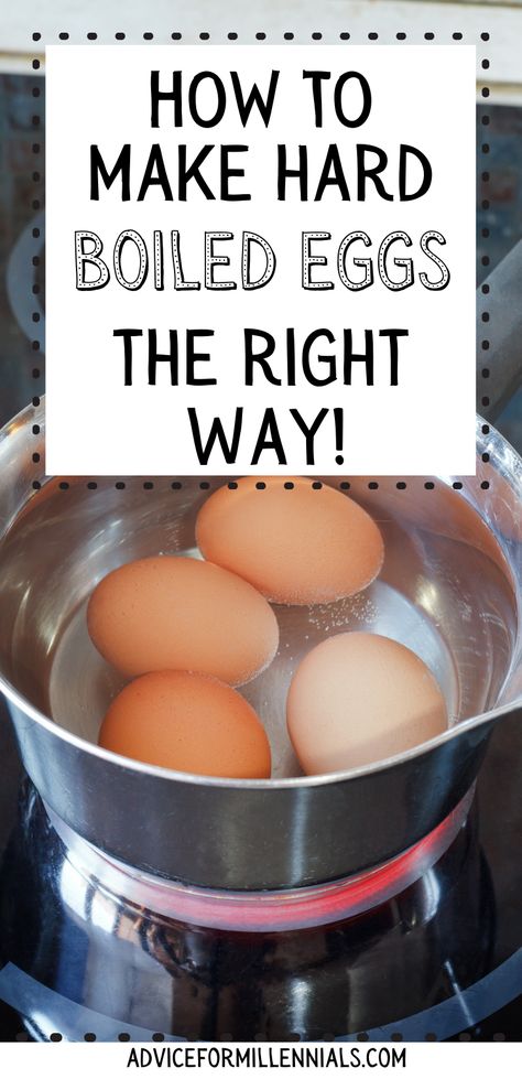 How to make hard boiled eggs the right way How To Boil An Egg, Perfect Hard Boiled Eggs Easy Peel, Hard Boiled Eggs Stove Top, Creative Egg Recipes, How To Boil Eggs, Easy Peel Eggs, Medium Boiled Eggs, Cooking Hard Boiled Eggs, Egg Hacks