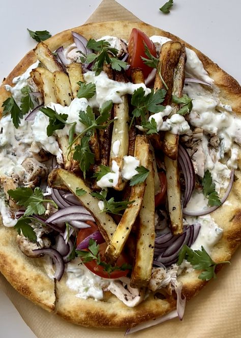 Greek Chicken Gyros Recipe | Myriad Recipes Chicken Gyros Recipe, Family Dinner Planning, Greek Chicken Gyros, Gyros Recipe, Chicken Gyro Recipe, Chicken Gyro, Greek Gyros, Gyro Recipe, Chicken And Chips