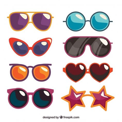 Drawing Sunglasses, Colorful Glasses, نظارات شمسية, Sunglasses Collection, Painted Flower, Graphic Editing, Drawing Videos, File Free, Mens Glasses