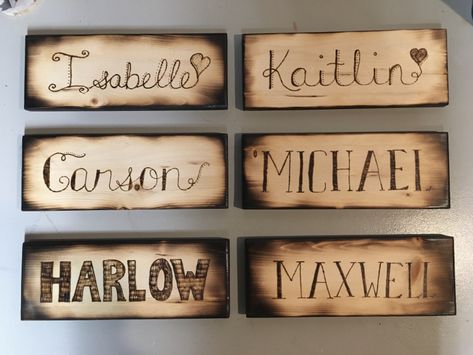 Plywood Art, Woodburning Ideas, Wood Burned Signs, Wood Burning Pen, Wood Business, Wood Burning Techniques, Devine Design, Woodburning Projects, Wood Name Sign