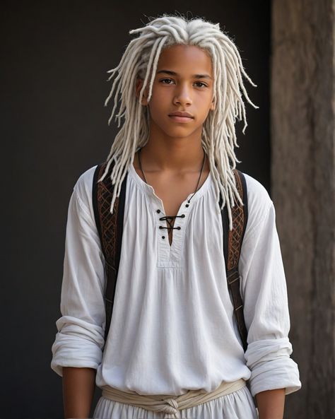 Cute Boy With Dreads, White Long Hair Men, White Men Braids, Faux Locs Men, Crescent Aesthetic, Boy With Dreads, Masculine Hairstyles, White Dreadlocks, Long Hair Boys