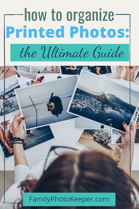 Do you have hundreds or thousands of old family photos? - Here's the ultimate guide on how to sort and organize them. I cover the sorting steps that must be done before they can be organized, and then I show 4 different ways to organize them so you can choose the one that works best with your brain. There's not just one right way. Click through to learn more. How To Organize Old Family Photos, What To Do With Family Photos, Organizing Old Family Photos, How To Organize Old Photos, What To Do With All My Photos, Old Photo Organization Ideas, How To Organize Printed Photos, Organizing Family Photos, How To Organize Pictures