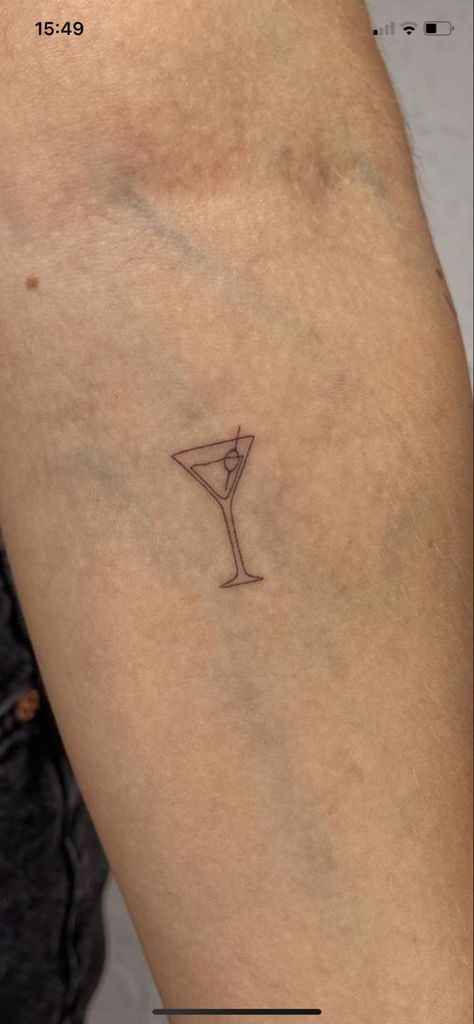 Mini Ankle Tattoos, Wine Glass Tattoo, Wine Tattoo, Cool Tattoos For Girls, Palm Tattoos, 3 Tattoo, Petite Tattoos, Discreet Tattoos, Dainty Tattoos