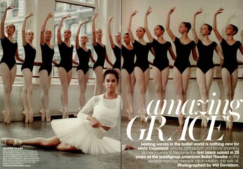 Ballet dancer Misty Copeland is pictured wearing the Sports Bra in white. Teen Vogue, January 2014.  #AmericanApparel Art Of Dance, American Ballet Theatre, Black Ballerina, Misty Copeland, Ballet Theater, Prima Ballerina, Ballerina Girl, Classical Ballet, Ballet Beautiful