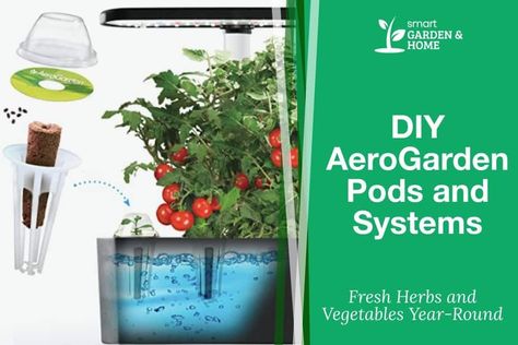 Diy Aerogarden, Aerogarden Pods, Aero Garden, Garden Pods, Hydroponics Diy, Seed Kit, Hydroponic Plants, Diy Home Cleaning, Smart Garden