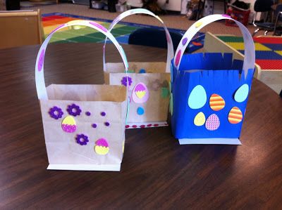 Paper Bag Easter Basket, Paper Easter Basket, Fairy Dust Teaching, Easter Baskets To Make, Easter Basket Crafts, Easter Arts And Crafts, Clever Classroom, Easter Preschool, Easter Basket Ideas