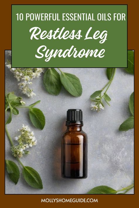 Discover the best essential oils for restless legs with these natural remedies. Try Lavender, Jasmine, or Rosemary essential oil blends to ease restless leg syndrome symptoms. Make your own Restless Leg Roller Bottle Blend or Homemade Restless Leg Spray using DIY recipes. Learn how to use essential oils effectively for restless leg syndrome relief. Incorporate the power of essential oils into your routine and find comfort from this common issue! Natural Remedies For Restless Leg, Restless Legs Relief Night, Rosemary Essential Oil Blends, Essential Oils For Restless Leg, Oils For Restless Leg Syndrome, Restless Leg Syndrome Essential Oils, Restless Legs Relief, Restless Legs Syndrome Remedies, Restless Leg Remedies