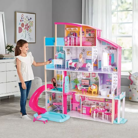 Sam’s Club is currently offering this Member’s Mark Beachside Dollhouse for only $79.91 (reg. $149.98). You save 47% off the retail price for this dollhouse. Plus, this item ships free for Plus members. This is the lowest price we could find online by about $35. The Member’s Mark Beachside Dollhouse features ten separate rooms, five […] Dolly Doll, Barbie Room, Barbie Doll House, Pretend Play Toys, Members Mark, Wooden Dollhouse, Sam's Club, Barbie House, Dessin Adorable