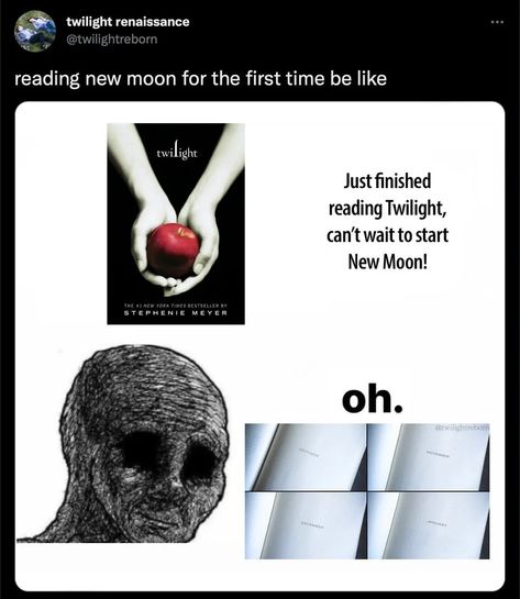 Twilight Books, Twilight Jokes, Team Jacob, Robert Pattinson Twilight, Twilight Funny, Twilight Memes, Stephenie Meyer, Twilight Book, Twilight New Moon