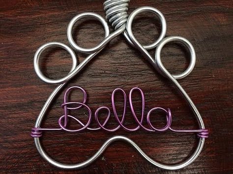 Wire Decorations, Wire Writing, Wire Letters, Wire Ornaments, Wire Diy, Bijoux Fil Aluminium, Diy Jewlery, Wire Hanger, Diy Wire Jewelry