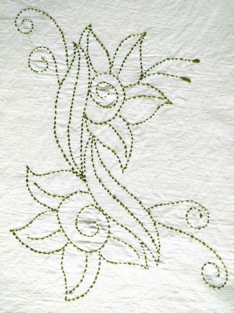 40 Never Seen Before Embroidery Design Ideas - Hobby Lesson Running Stitch Embroidery, Back Stitch Embroidery, Candlewicking Embroidery, Stitch Embroidery Design, Embroidery Template, Hand Embroidery Patterns Flowers, Sashiko Embroidery, Floral Embroidery Patterns, Embroidery Motifs