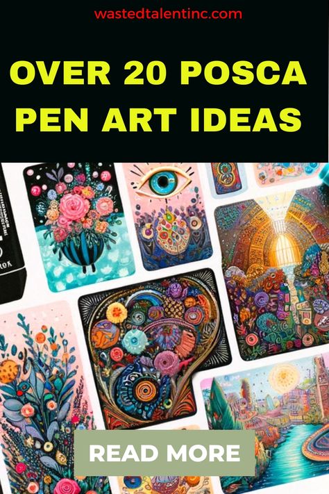 Over 20 Posca Pen Art Ideas (Easy Things to Draw with Posca Markers) Posca Pen Painting, Acrylic Paint Markers Art Ideas, Acrylic Paint Pens Art, Posca Paint Pen Art Ideas, Posca Art Ideas Inspiration, Posca Pen Art Ideas, Pen Art Ideas Easy, Paint Pen Ideas, Posca Pens Art Ideas Simple