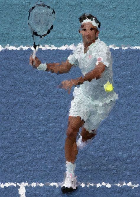 Tennis Art Ideas, Tennis Painting Ideas, Tennis Art Painting, Tennis Painting, Tennis Drawing, Tennis Artwork, Tennis Art, Art Corner, A Level Art