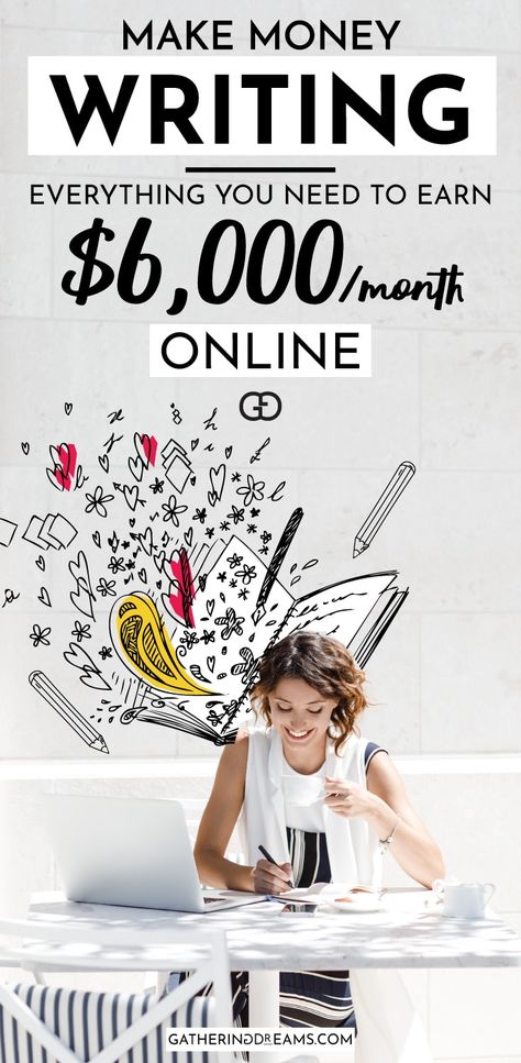 Want to get paid to write? This incredible guide will teach you how to get paid to become a freelance writer. Learn how to go from $0 to $6,000 a month following 8 simple steps! This is the perfect side hustle if you want to make money writing or if you want to work from home (or from anywhere!). #makemoneyonline #writing #freelancewriting #onlinebusiness #earnmoneyonline #makemoney #sidehustle #workfromhome #workathome Get Paid To Write, Paid To Write, Write Articles, Make Money From Pinterest, Online Writing Jobs, Make Money Writing, Freelance Writing Jobs, Assignment Writing Service, Steps To Success