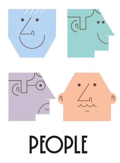 Geometric People, Personal Illustration, Typographic Logo Design, Naive Illustration, Character Graphic, People Illustration, Animation Design, Line Illustration, Bullet Journal Ideas Pages