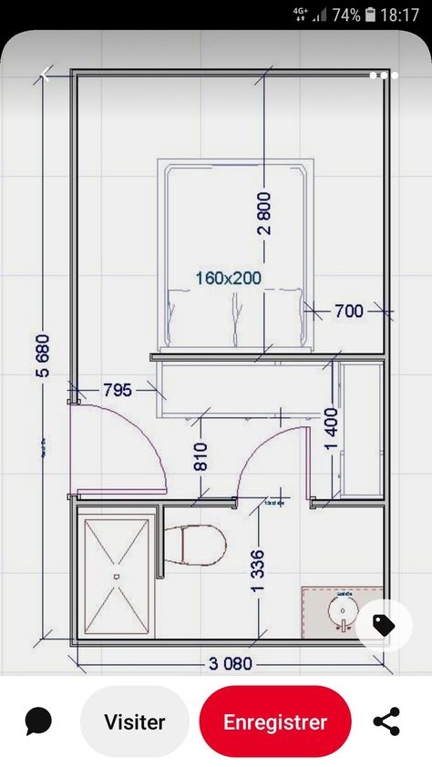 Bedroom Planning Layout, Tiny Master Suite, 11 X 16 Bedroom Design, Small Master Suite Floor Plan, Closet And Bathroom Behind Bed, Small Bedroom With Bathroom Ideas, Bedroom Floorplan Ideas, Small Bedroom Ensuite Ideas, 16 Sqm Bedroom