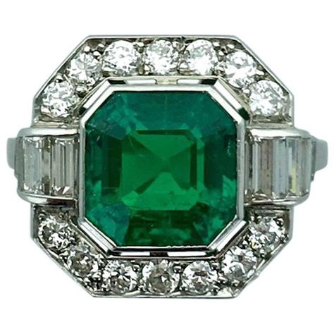 Cartier Jewellery, Bijoux Art Deco, Colombian Emerald Ring, Jewelry Cartier, Rings Art Deco, Emerald Ring Engagement Diamond, Jewel Design, Jewelry Emerald, Man Ring