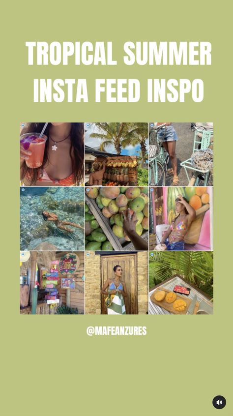 Inspiration for a tropical summer insta feed. Summer Insta Feed, Summer Feed Instagram, Summer Poses, Fruit Ice, Feed Ig, Bad Gal, Insta Feed, Tropical Summer, Instagram Feed Ideas