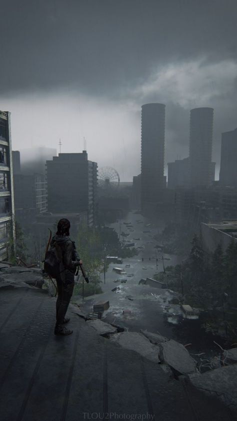 Aesthetic Apocalypse, Apocalypse Landscape, Post Apocalyptic City, Dystopian Aesthetic, Arte Zombie, Apocalypse World, Apocalypse Aesthetic, Post Apocalyptic Art, The Last Of Us2