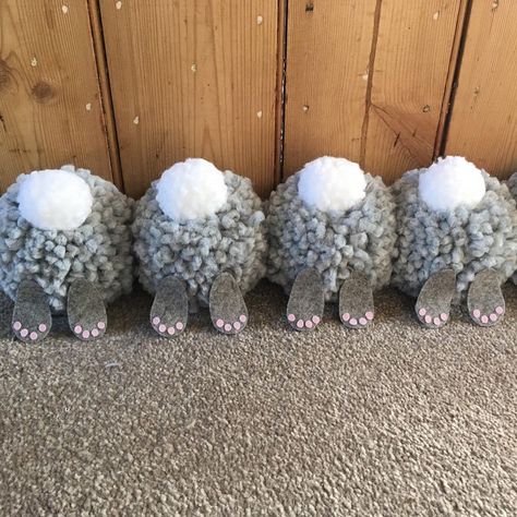 Pom Pom People on Instagram: “First Bunny draught excluder completed and in the #etsyshop now 🐰” Easter Pom Pom Crafts, Draught Stopper, Bunny Rabbit Crafts, Pom Pom Bunny, Pom Pom Bunnies, Draft Blocker, Pom Crafts, Rabbit Crafts, Draught Excluder