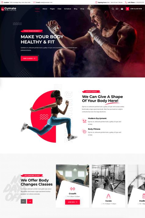 Tailored for fitness enthusiasts, personal trainers, and gym facilities, Gymat seamlessly combines form and function to create an engaging online platform. Whether you're a fitness professional showcasing your expertise or a gym seeking to inspire and attract members, Gymat is your virtual fitness hub. Gym Websites Design, Fitness Design Poster, Fitness Email Design, Gym Website Design Inspiration, Fitness Website Design Inspiration, Gym Podcast, Gym Website Design, Production Website Design, Fitness Moodboard