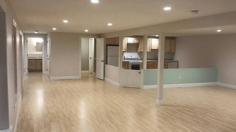 in home daycare space in custom designed finished basement. Daycare Kitchen, In Home Daycare Ideas, Home Daycare Rooms, In Home Daycare, Daycare Room Design, Daycare Setup, Daycare Spaces, Home Daycare Ideas, Daycare Rooms