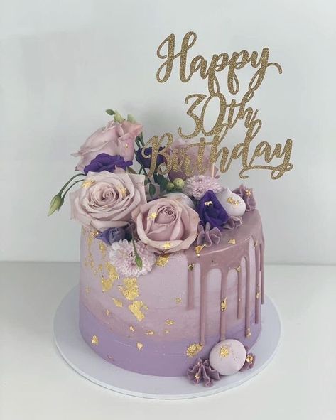 70th Birthday Cake For Women, 40th Birthday Cake For Women, 50th Birthday Cake For Women, Birthday Cake For Women Simple, 75 Birthday Cake, Bespoke Cakes, Modern Birthday Cakes, Purple Cakes Birthday, 70th Birthday Cake