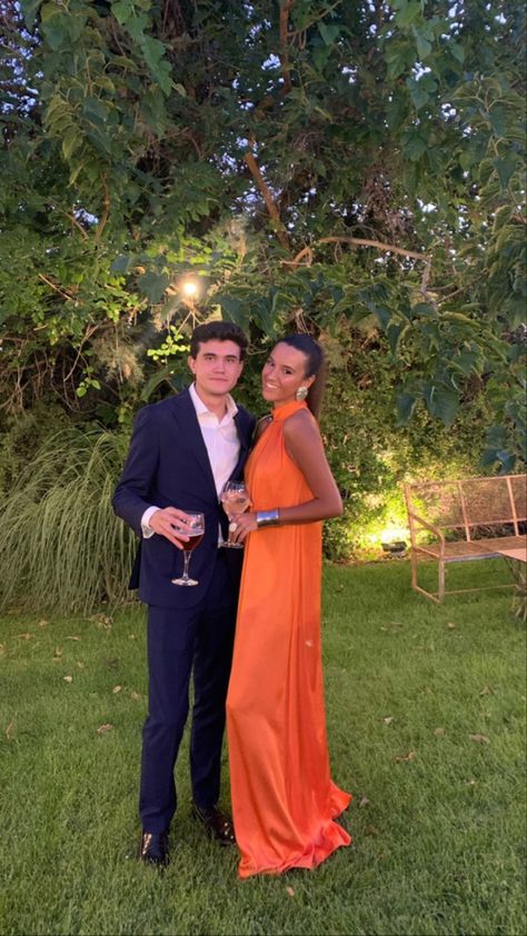 Bold Wedding Guest Dress, Black Tie Optional Summer Wedding Guest, South Of France Wedding Guest Outfit, Spain Wedding Guest Dress, Orange Wedding Guest Outfit, Wedding Guest Inspo Outfit, Summer Black Tie Wedding Guest Dress, Outfit Casamiento, Cocktail Dresses For Weddings