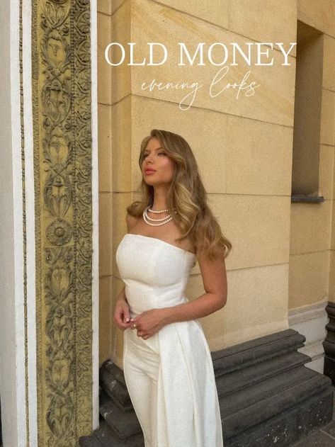 20 Elegant Old Money Outfits for a Timeless Style: Look Rich & Wealthy Women 30 Old Money Pearls Outfit, White Old Money Aesthetic, Outfits Classy Elegant, Monte Carlo Night, Elegant Old Money Outfits, Nautical Inspired Outfit, Leo Style, Rich Wealthy, Rich Girl Outfits