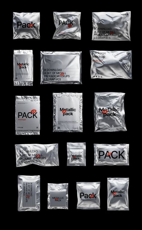 Streetwear Packaging Ideas, Clothes Package Design, Clothing Brand Ideas Packaging Design, Clothing Packaging Ideas Creative, Streetwear Packaging, Clothing Brand Packaging, Futuristic Packaging, Chrome Packaging, Mockup Ideas