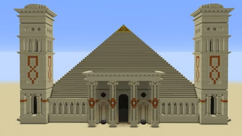 Minecraft Desert Builds, Minecraft Pyramid, Minecraft Villages, Minecraft Temple, Minecraft Desert, Minecraft Castle Blueprints, Desert Temple, Minecraft Kingdom, Pyramid Design