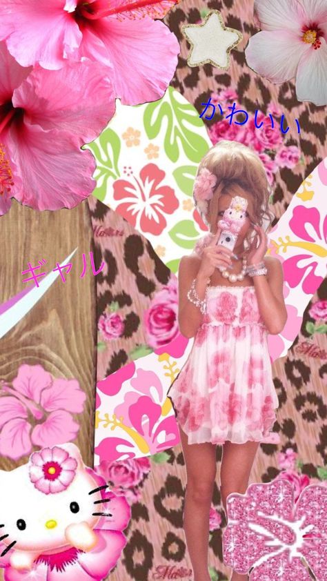 #gyaru #japan #kawaii #kogal #agejo #tropical #Hibiscus Gyaru Hibiscus, Japan Kawaii, Tropical Hibiscus, Summer Dream, Phone Themes, Connect With People, Your Aesthetic, Creative Energy, Hibiscus