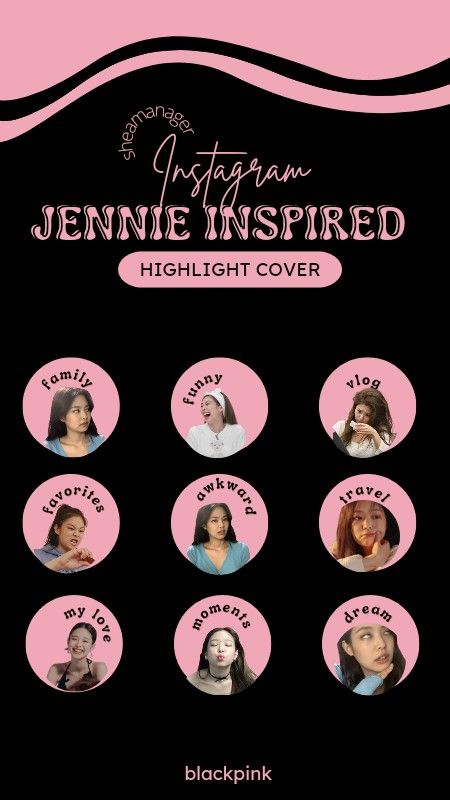 Blackpink Ig Highlight Cover, Blackpink Highlight Cover, Concert Nails, Blackpink Pink, Ig Highlight, Instagram Highlight Cover, Camera Icon, Pink Highlights, Highlight Cover