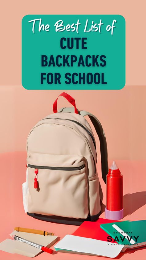 Best Backpacks for Teenagers Backpack Ideas For Middle School, Backpacks Middle School, Backpacks For High School, Cute Backpacks For School, Educational Tips, High School Backpack, Thrifty Thursday, Cute Backpack, Potty Training Tips